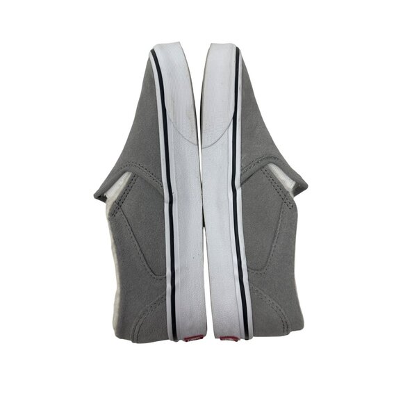 Vans Asher Suede Drizzle Grey Sherpa Slip On Skate Shoes Women's Size 6.5 - Picture 10 of 11